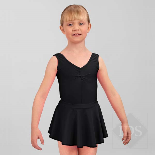 Black short circular skirt