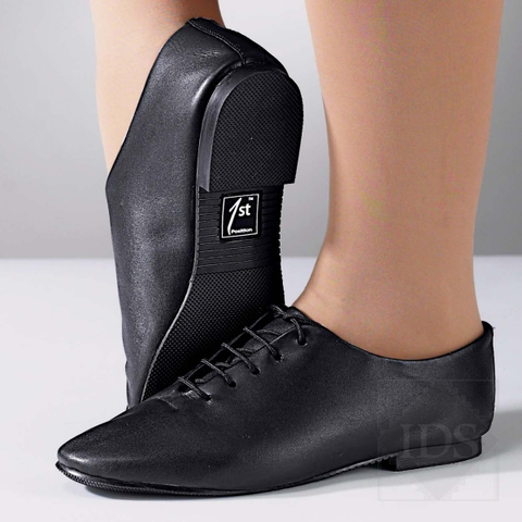 Black leather jazz shoes