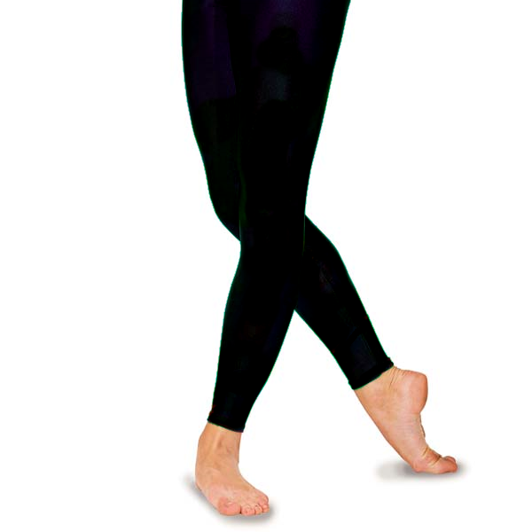 Black Roch Valley footless leggings