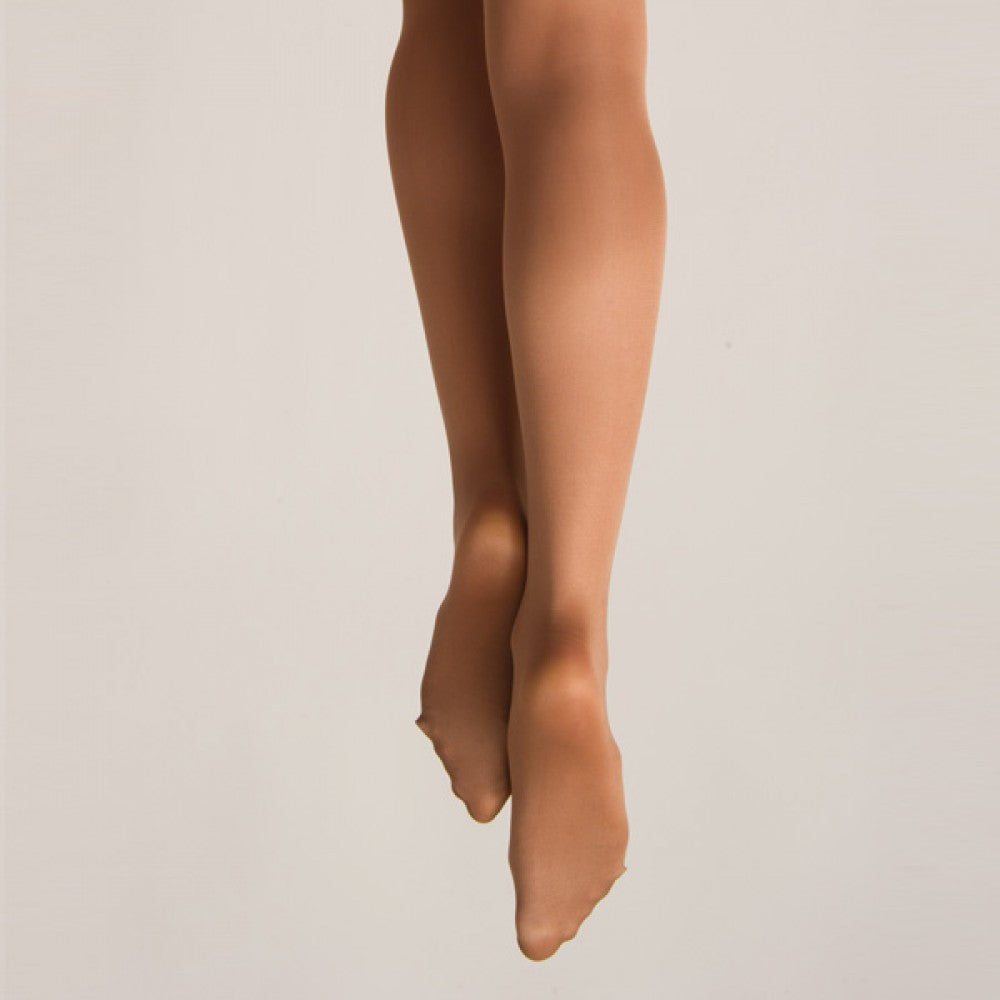 Shimmer Full Footed Tights - Light toast