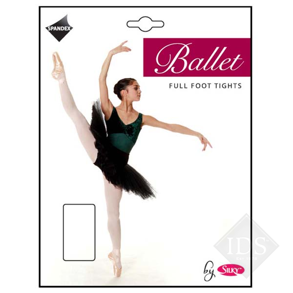 Pink full foot tights