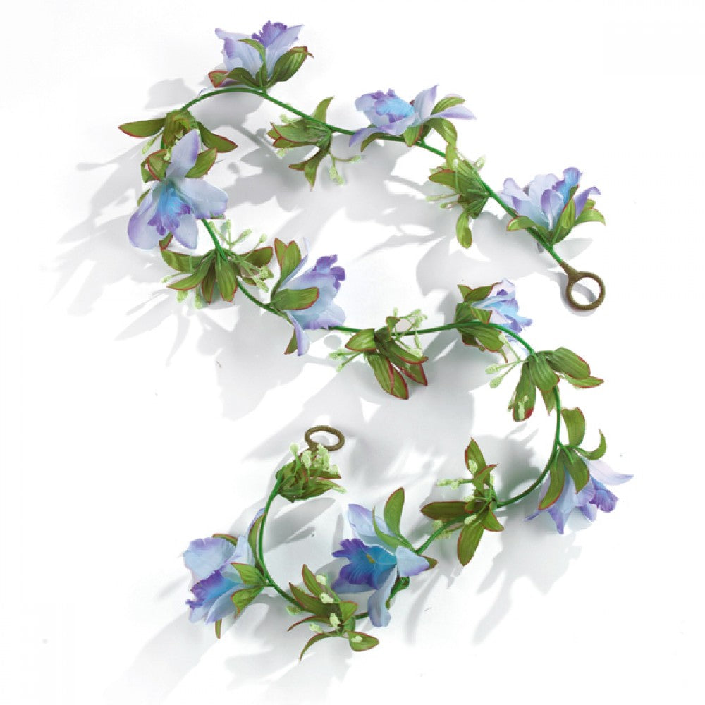 Artificial Flower Garland - Blues