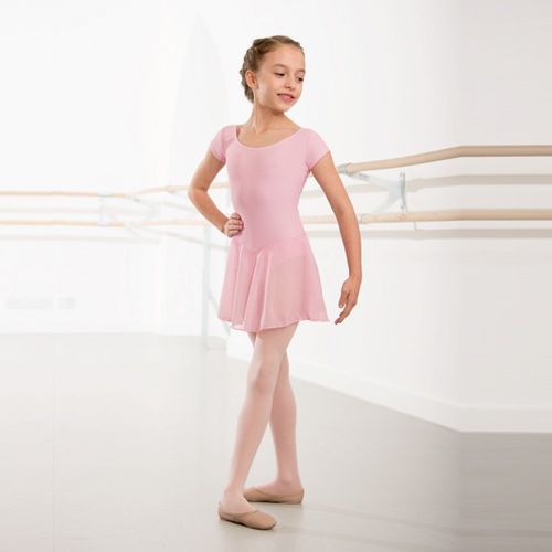Pale Pink Milly leotard with voile skirt