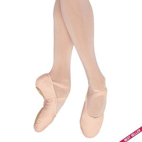 Bloch pump split sole canvas ballet shoes