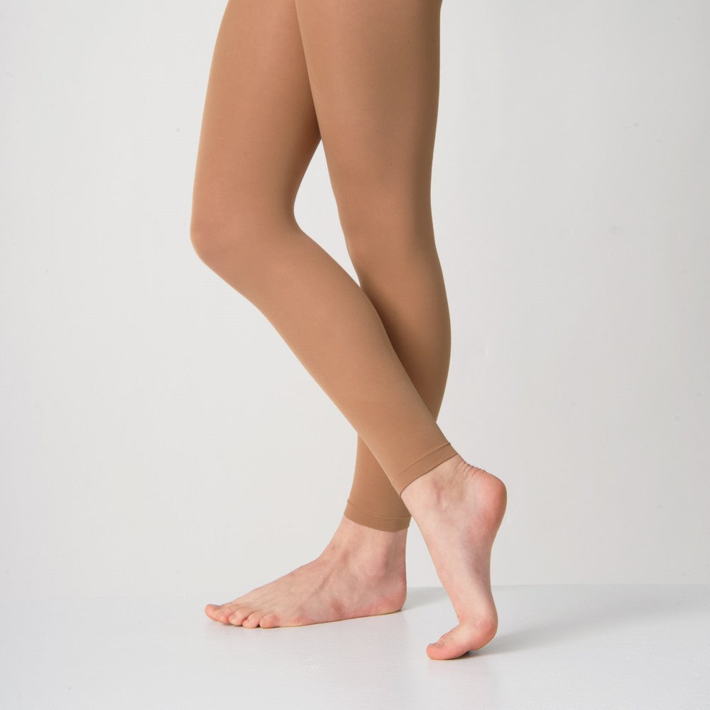 Tan footless tights