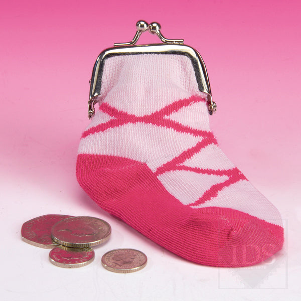 Knitted ballet sock purse